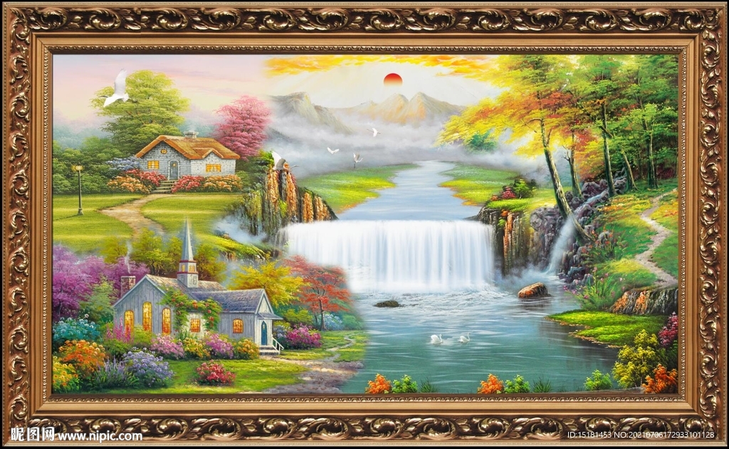 风景油画 