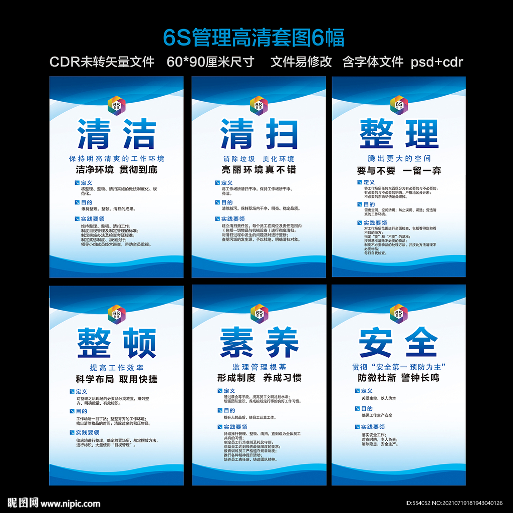 6s管理標語生產(chǎn)管理展板