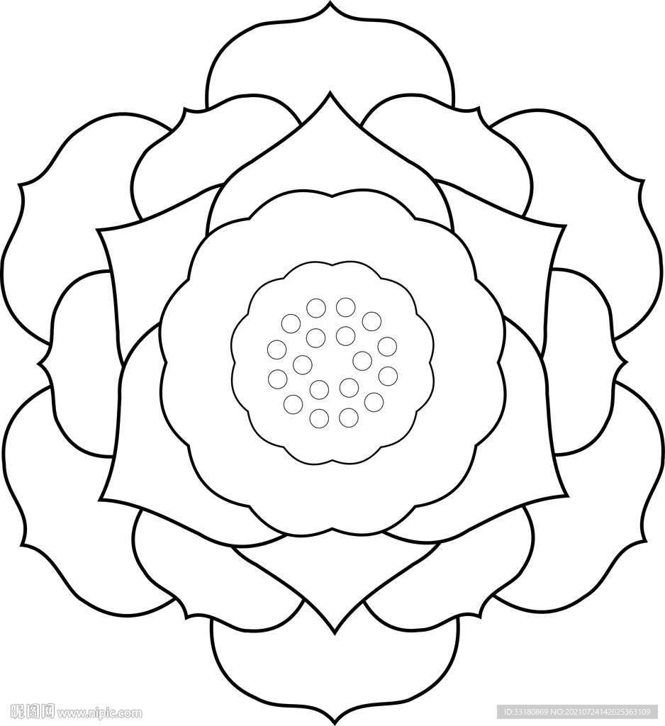 矢量蓮花  CDR文件