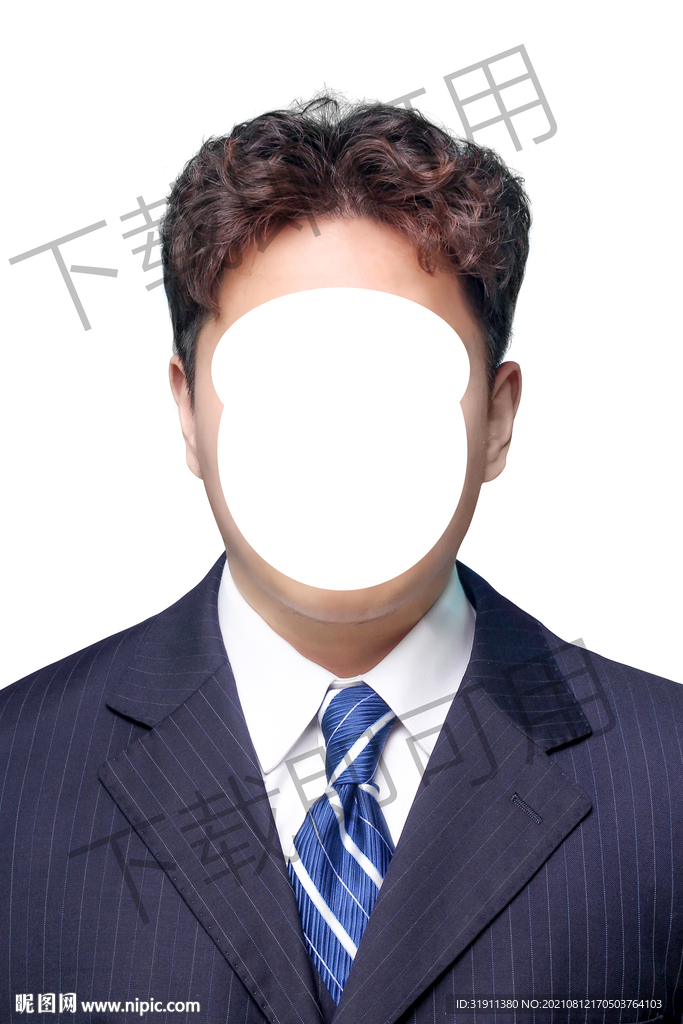 男生西裝模板