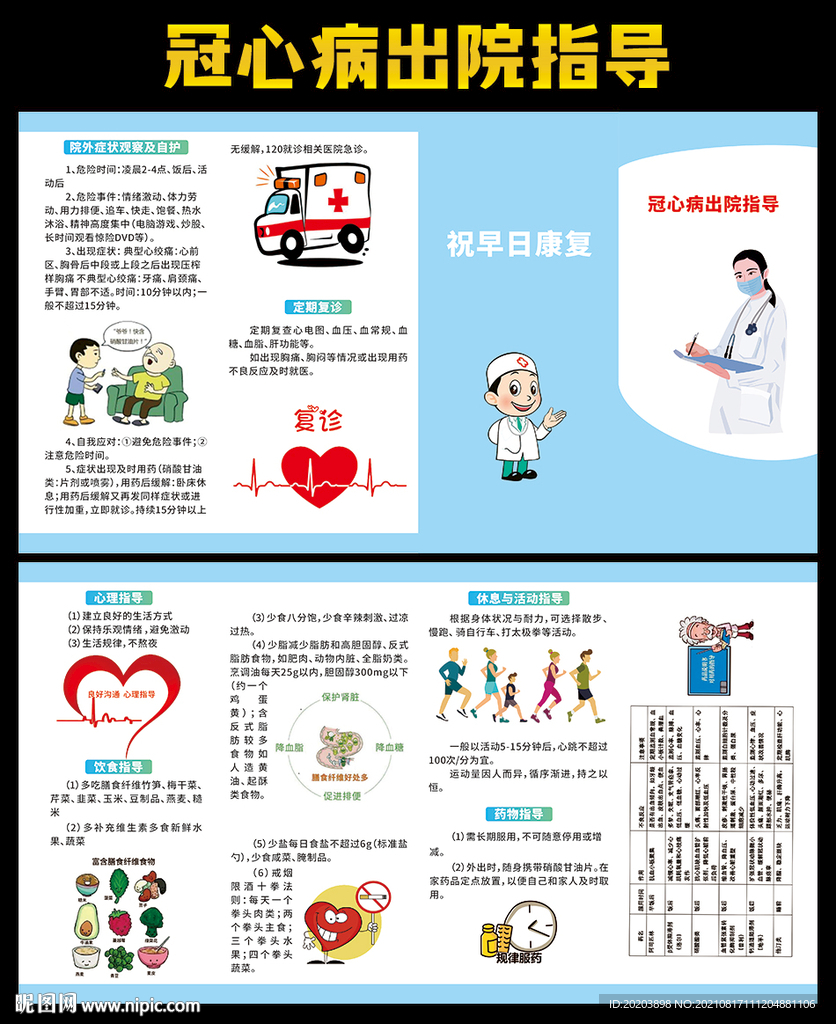 冠心病出院指導