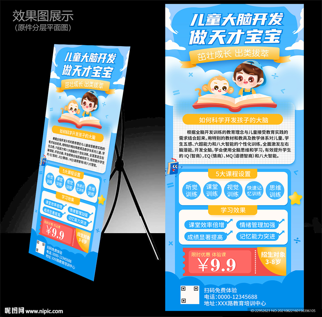 兒童大腦開發培訓展架