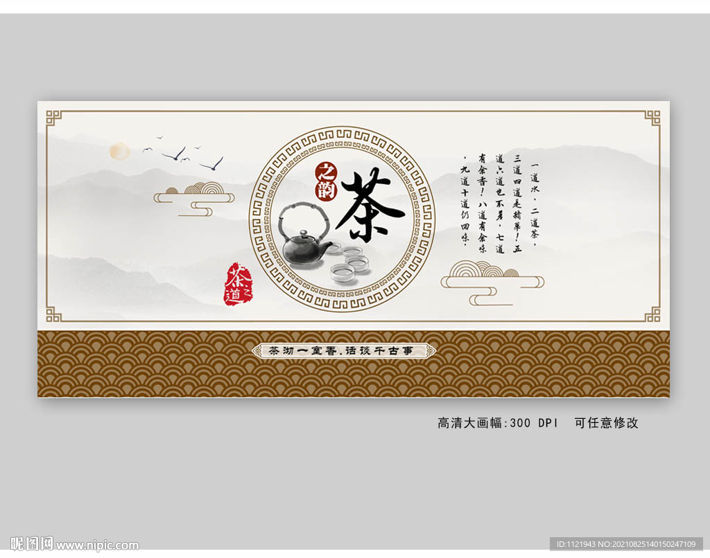 中国风茶叶文化展板
