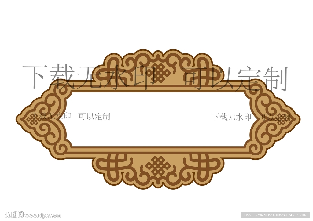 傳統標題框矢量文件