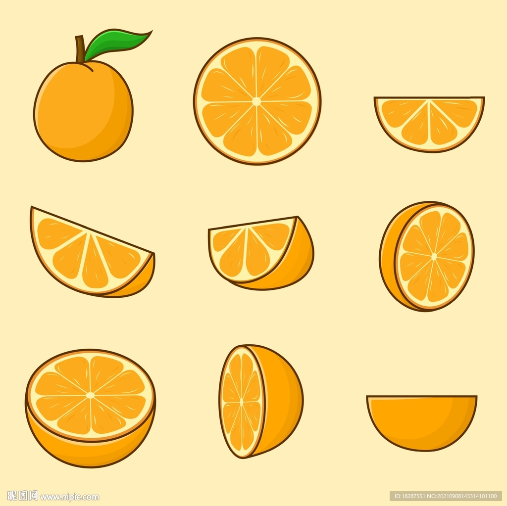 橙子相关图标