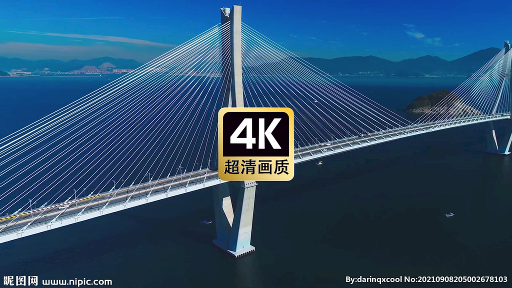 航拍跨海大橋