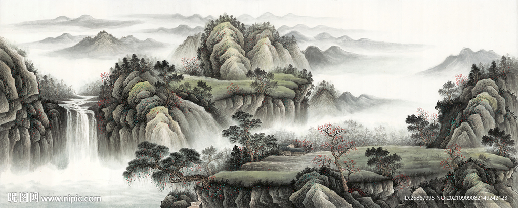 中式高清山水