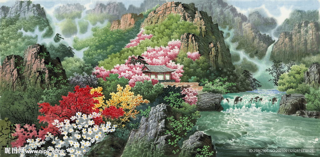 中式高清山水