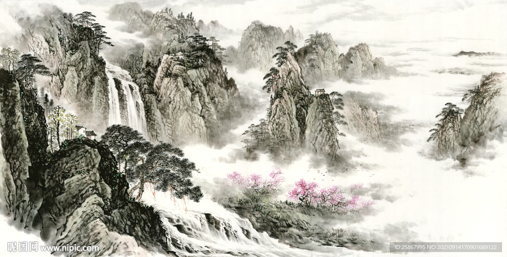 中式高清山水