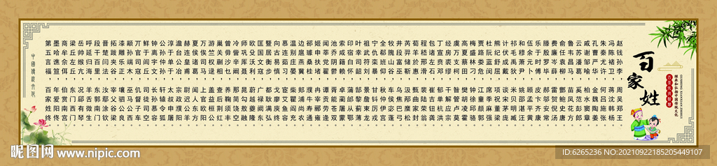 國(guó)學(xué)經(jīng)典文化之百家姓