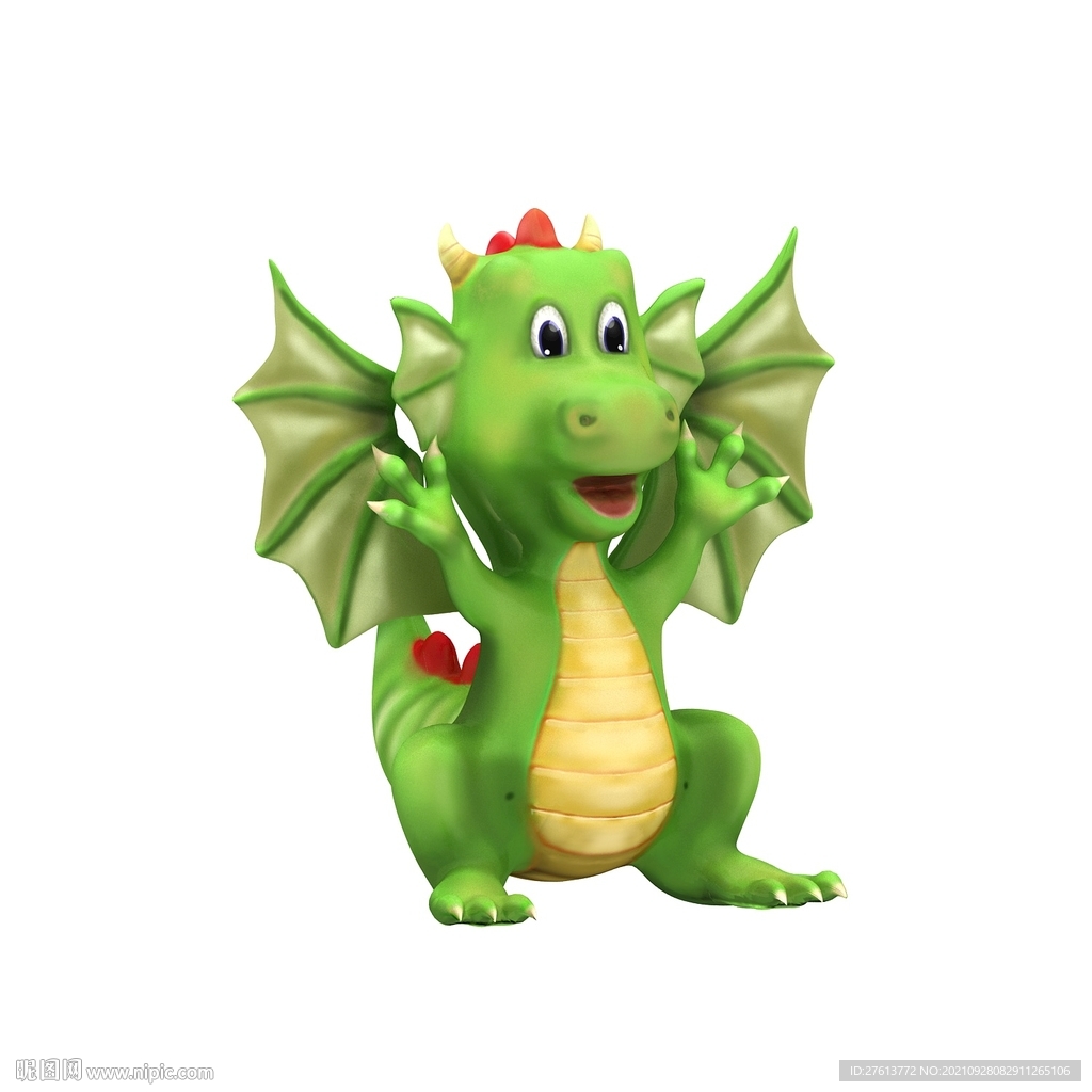 綠色小恐龍3D模型