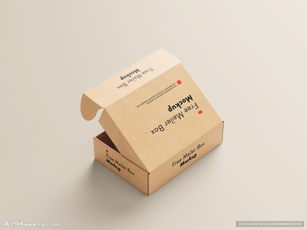 盒子立方体纸盒设计简易礼品盒