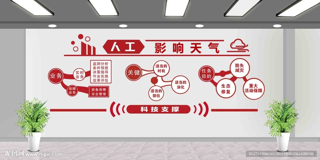 氣象局背景墻