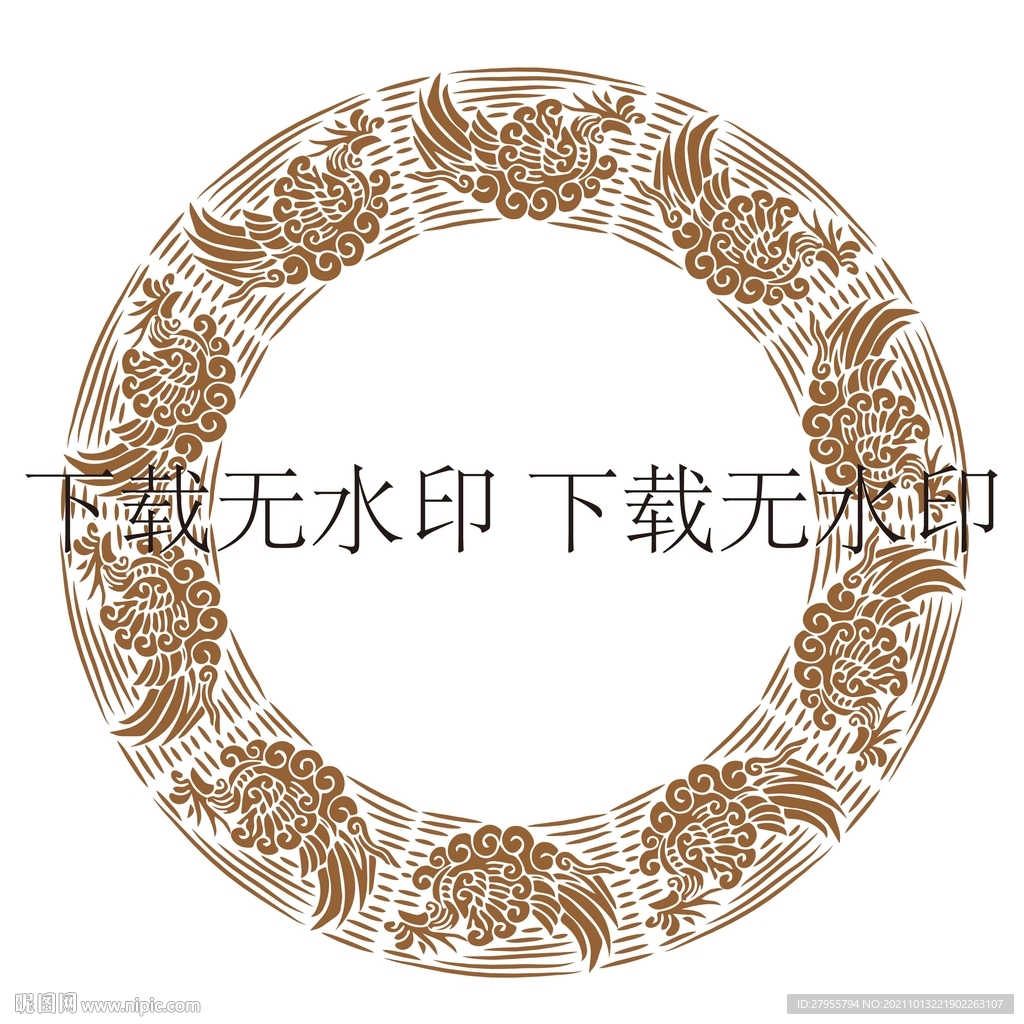 邊框鳳凰圓