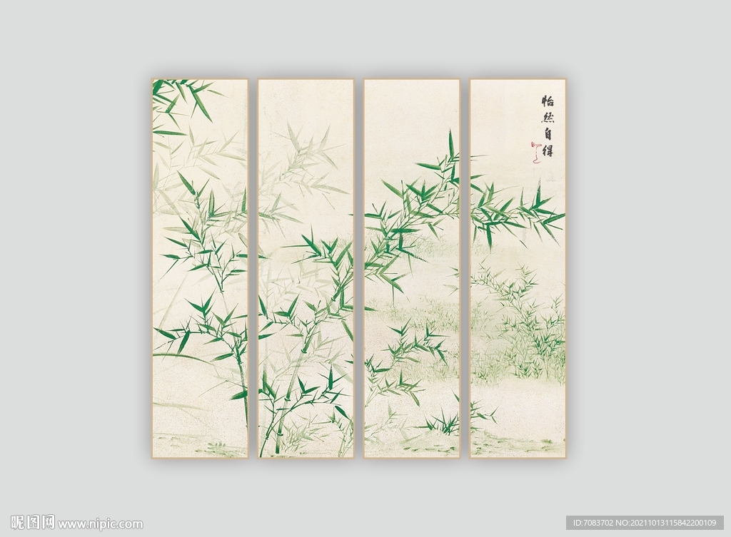 翠竹裝飾畫