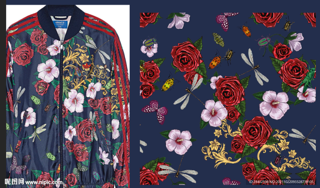 大牌印花 花朵