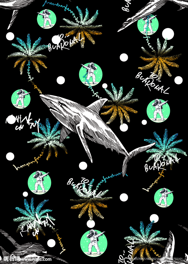 椰树鲨鱼