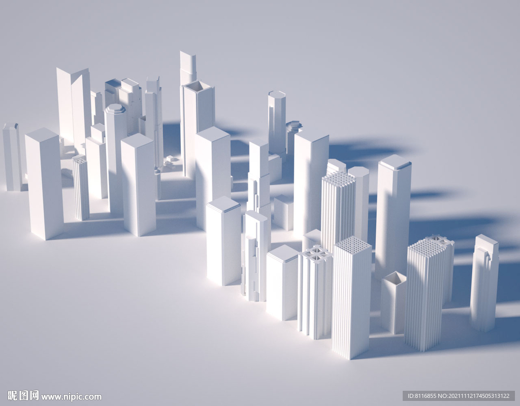 C4D建筑模型城市