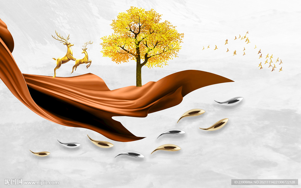 現(xiàn)代簡約輕奢背景墻