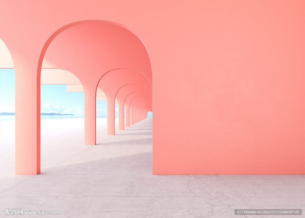 莫兰迪延伸空间图案粉色温馨背景