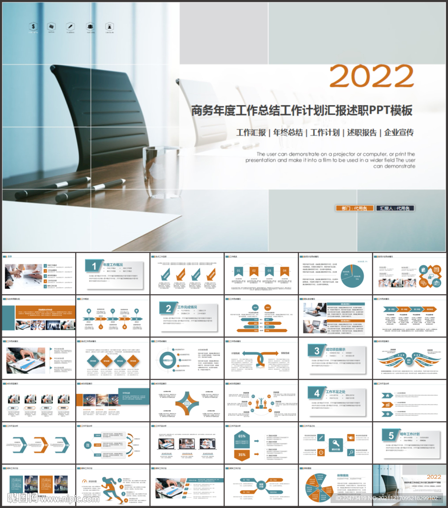 2022年終總結(jié)匯報PPT模板