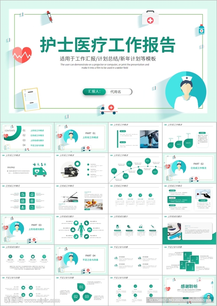 年終護士長工作匯報總結(jié)ppt