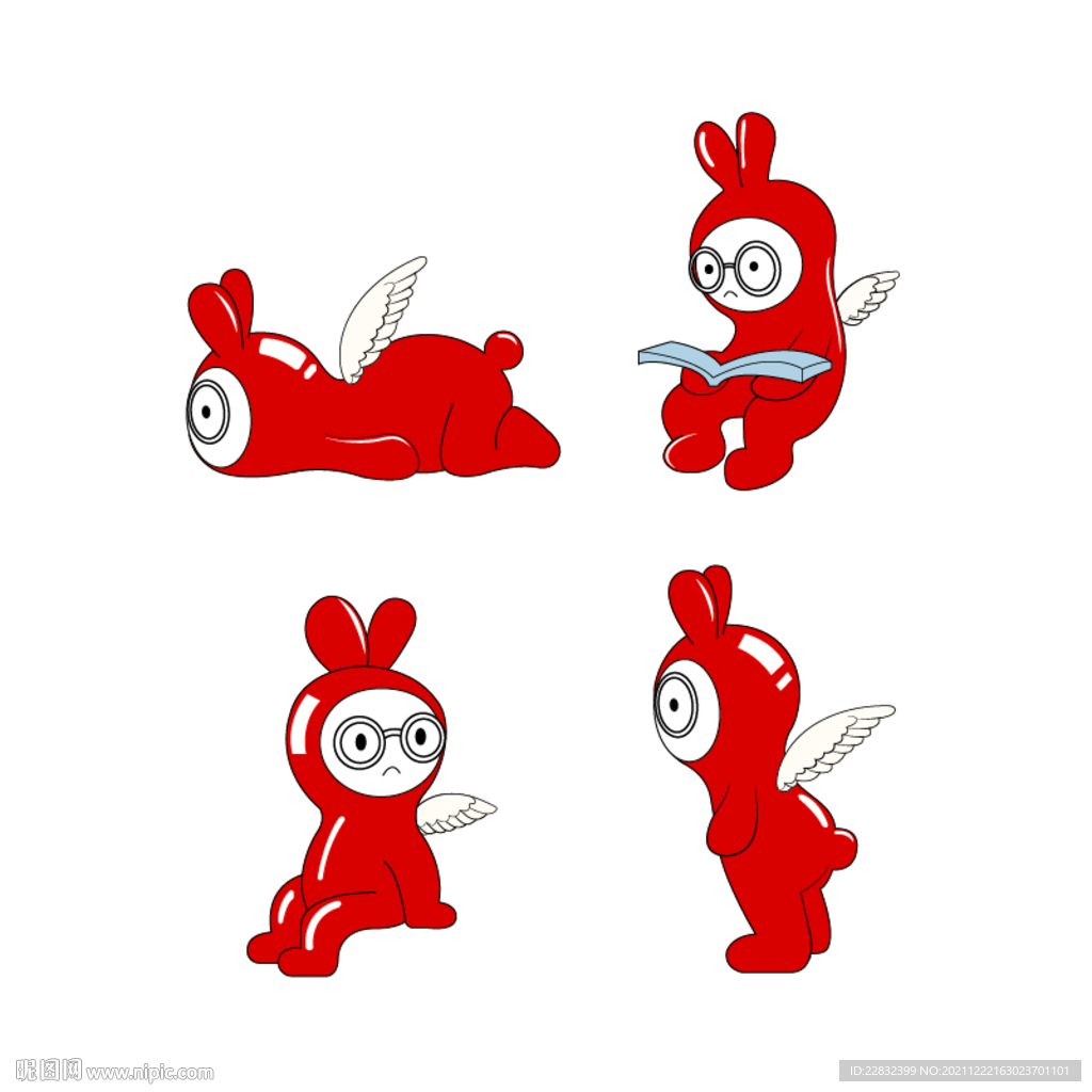 玩偶卡通插畫