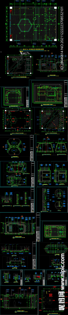 全套VR体验店CAD施工图