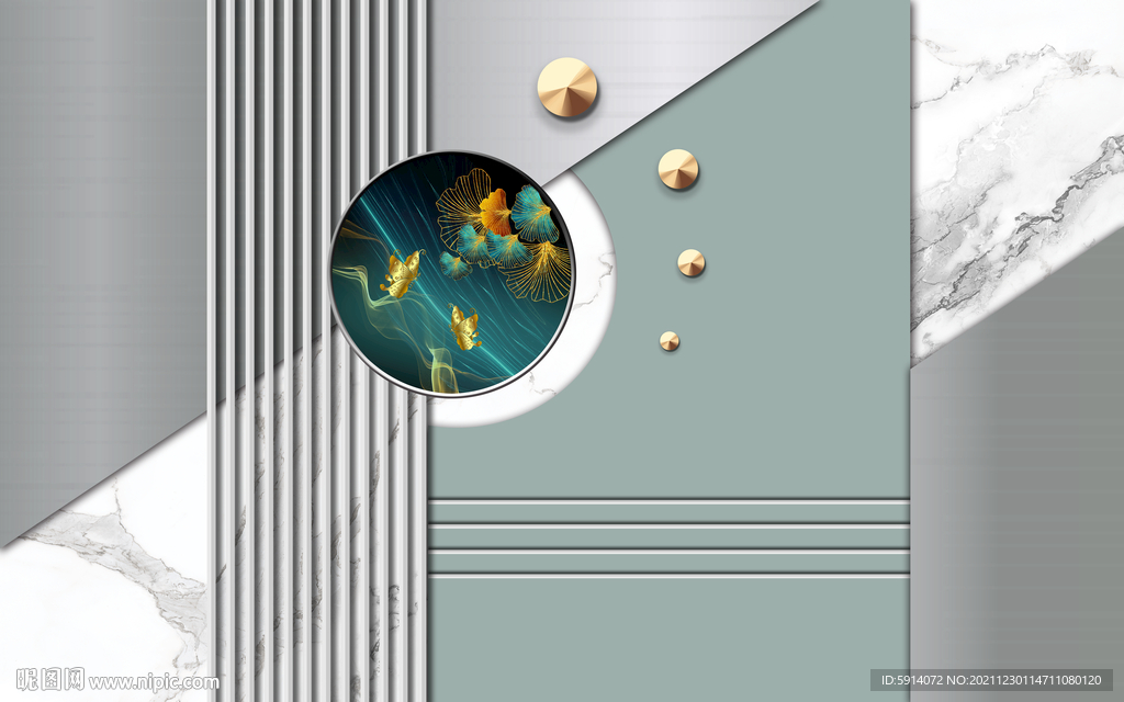 晶瓷画抽象电视背景墙