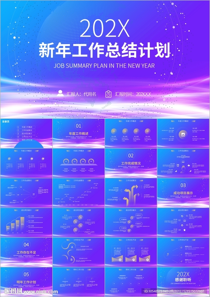 商务年终总结工作汇报ppt