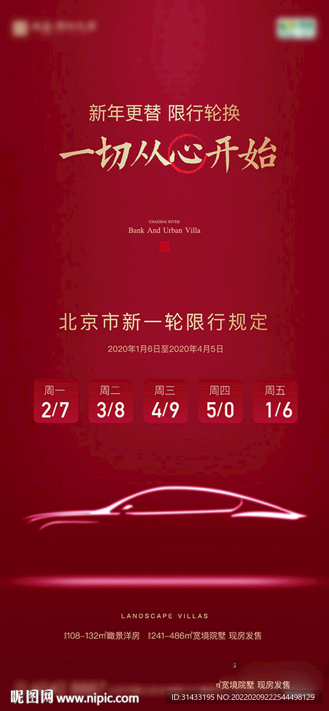 地產(chǎn)限行海報(bào)