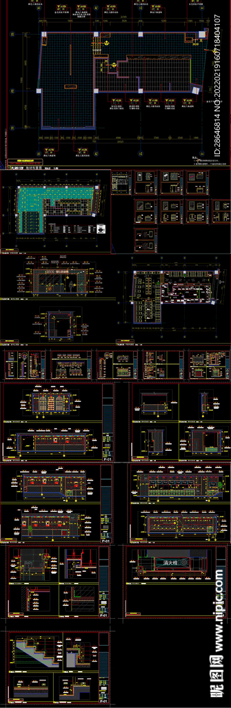 全套网红餐厅CAD施工图