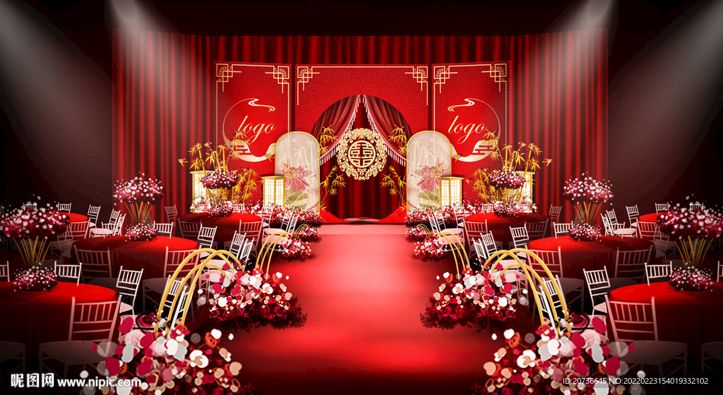 婚礼舞台背景