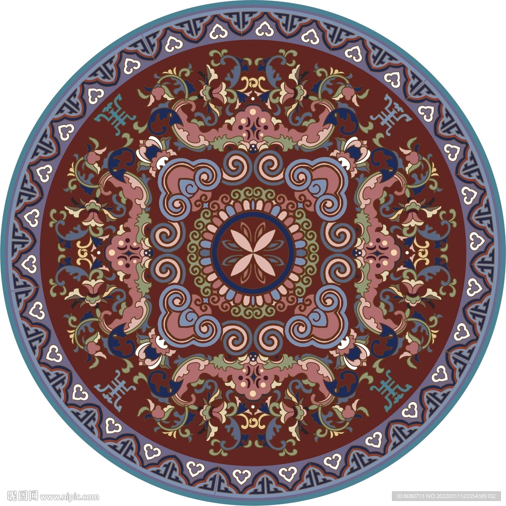 装饰图案传统花纹地毯
