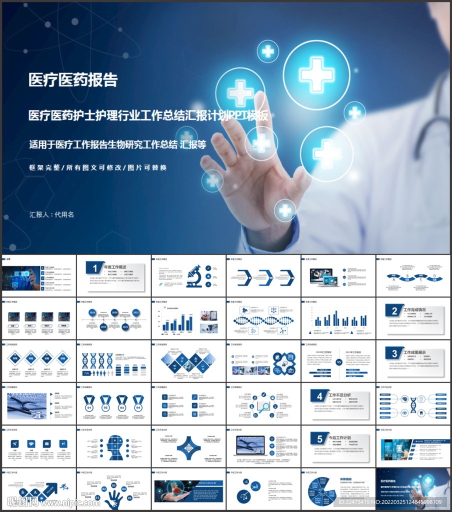 醫療健康護理護士醫藥總結ppt