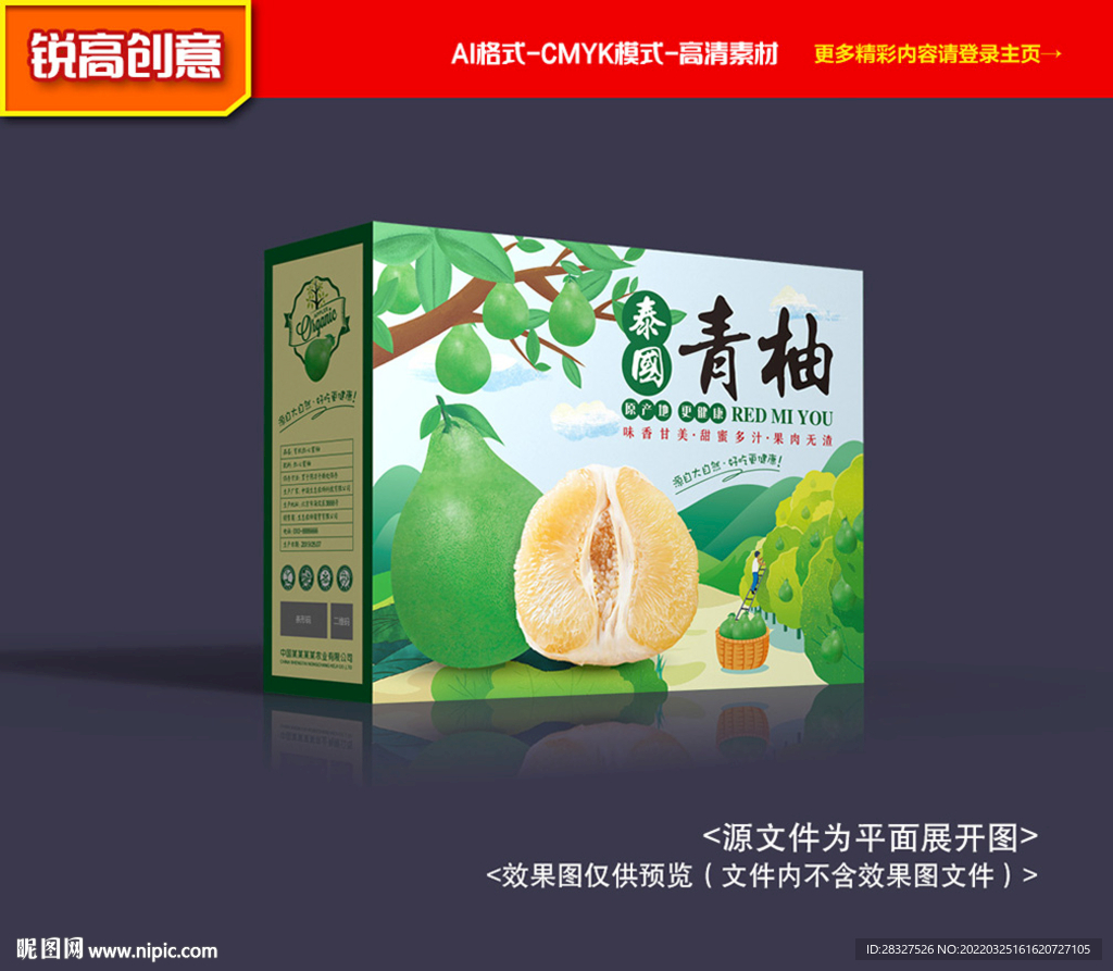 柚子包裝 青柚禮盒