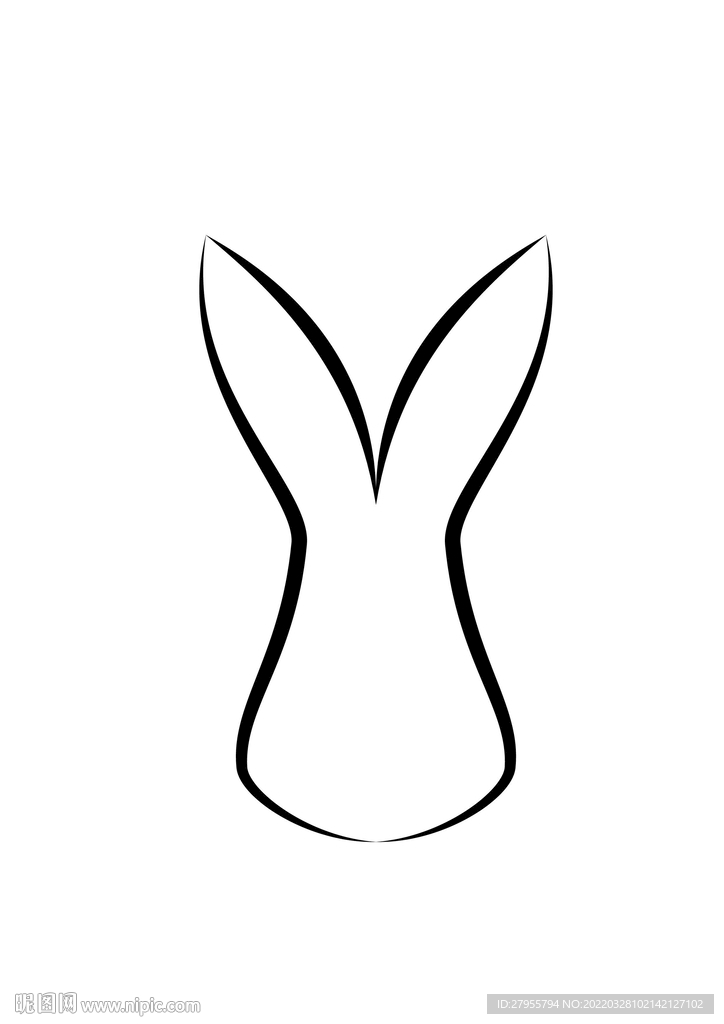 兔插图简单