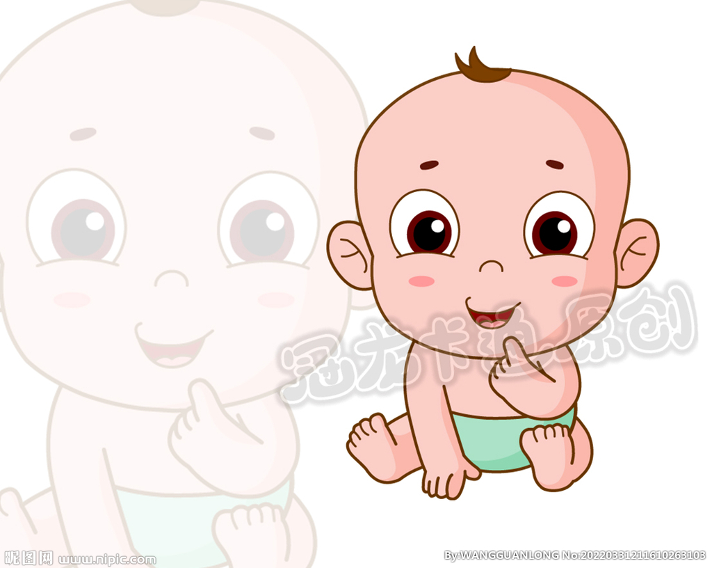 卡通婴儿宝宝绿能版