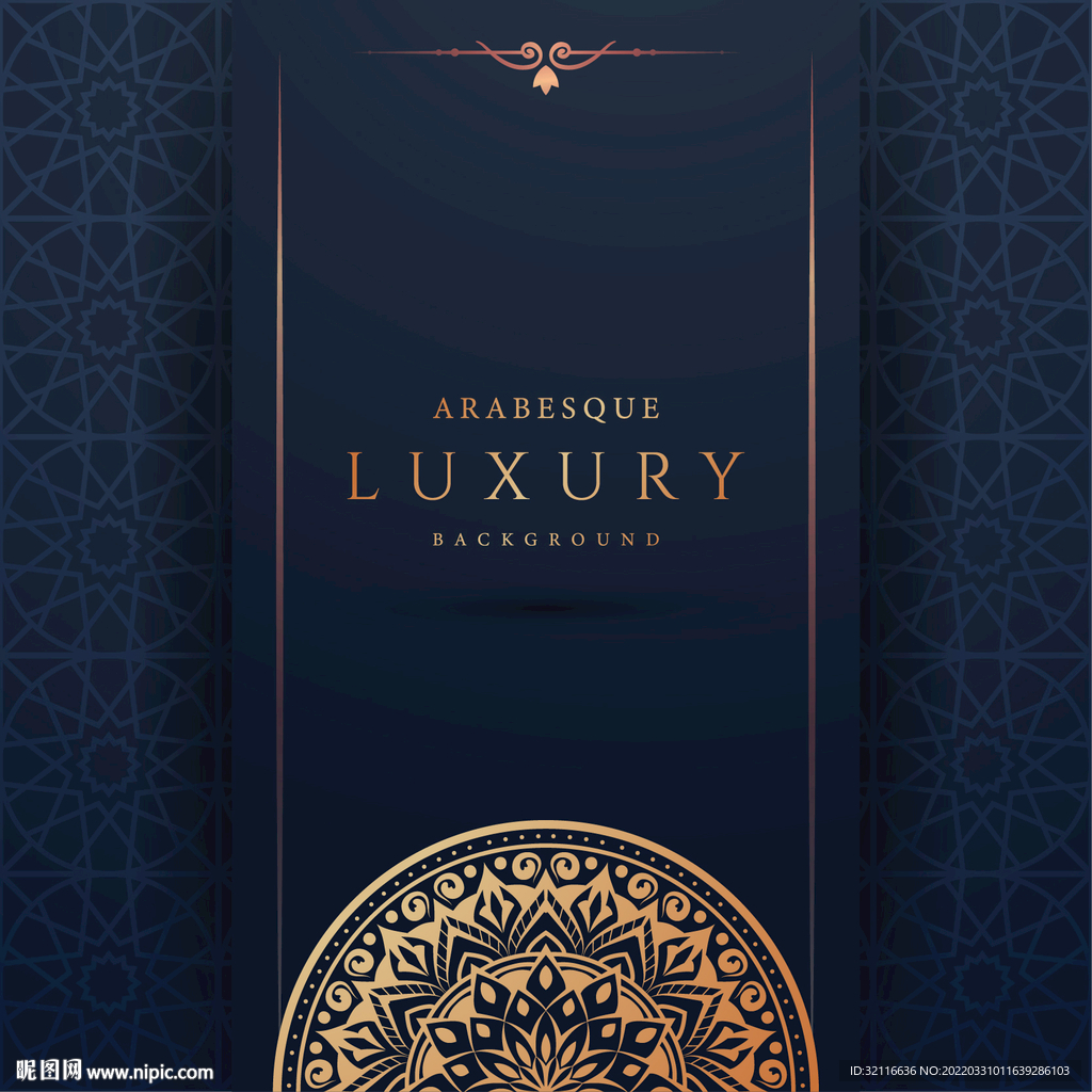 ai矢量古典金色曼陀羅高端商務(wù)