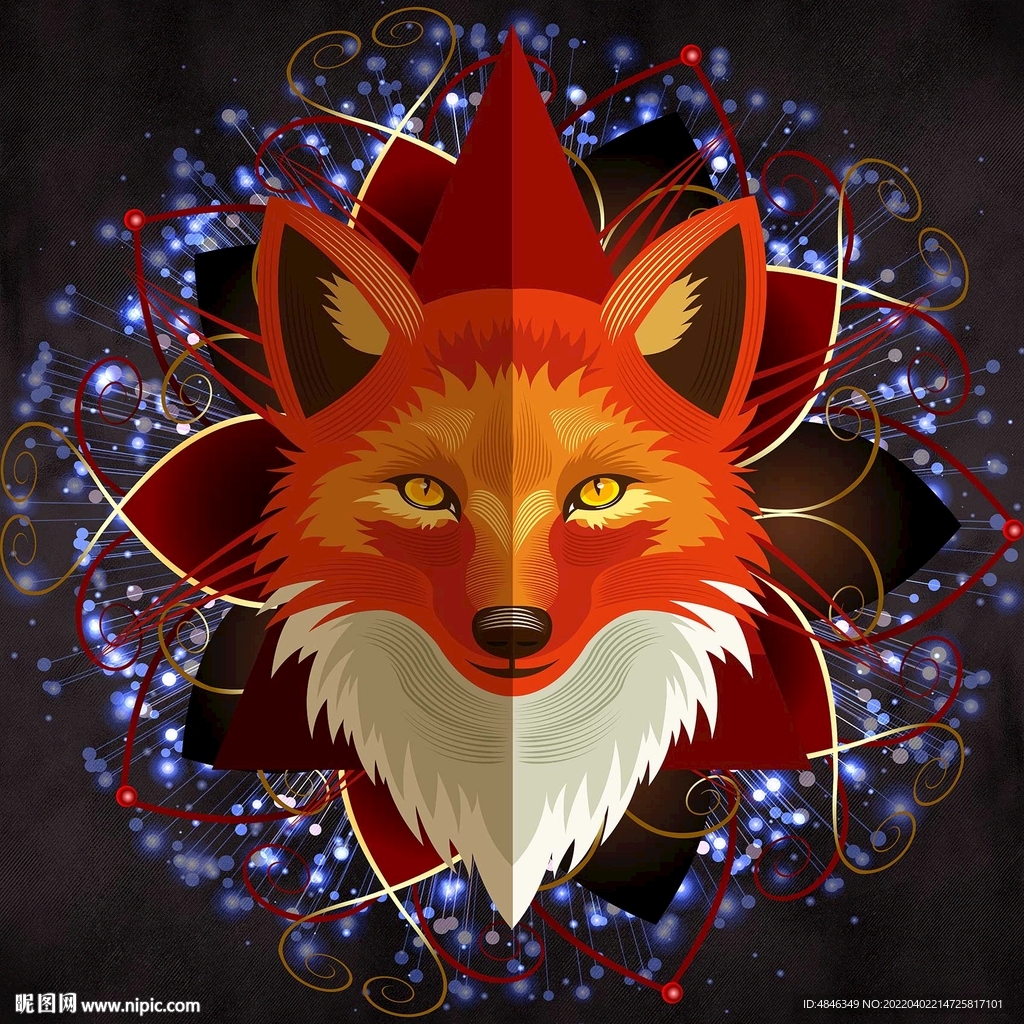 狐狸中式装饰画