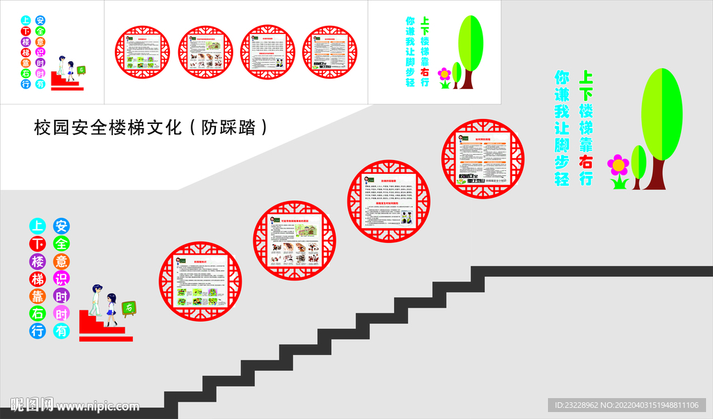 校園安全樓梯文化（防踩踏）