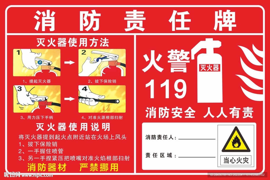 消防責(zé)任牌