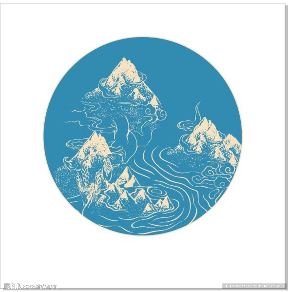 矢量山水畫(huà)