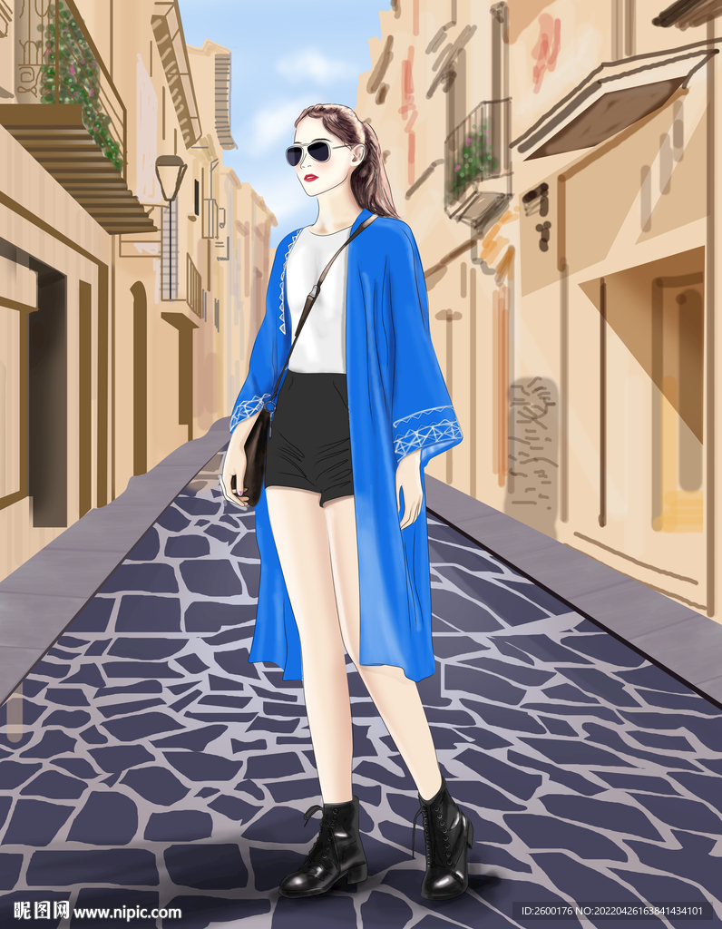 美女插畫