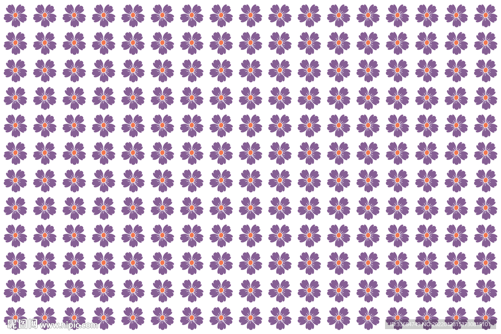 小紫花纹饰图片