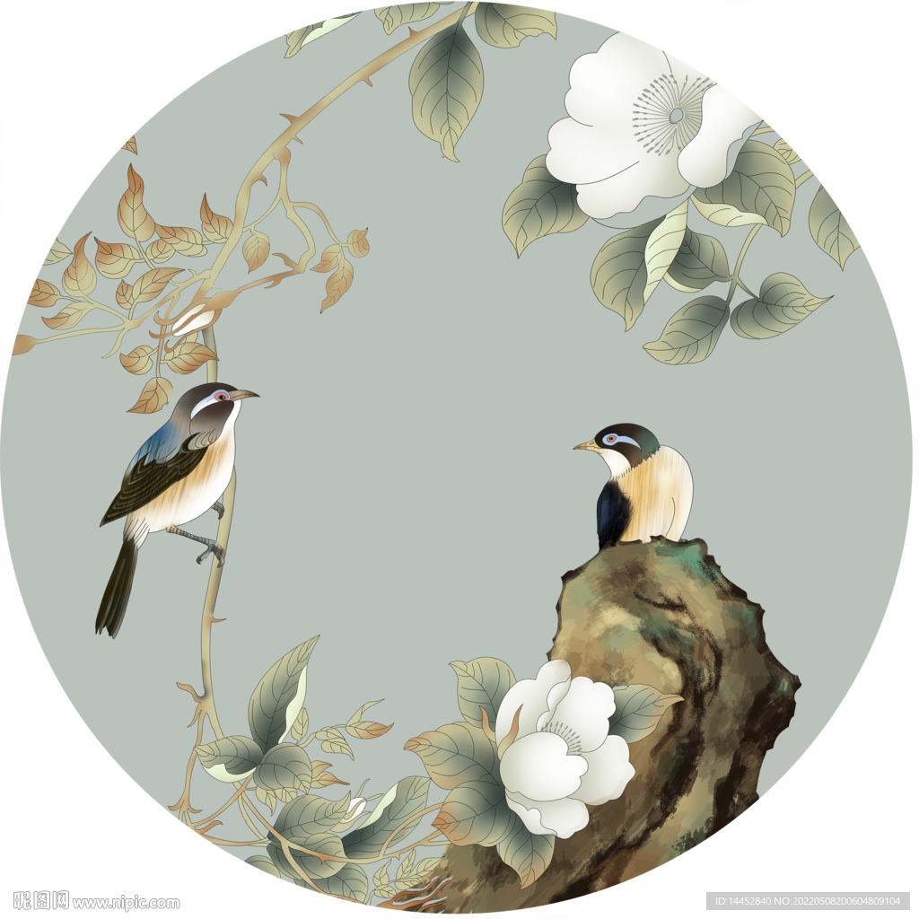 芙蓉花鳥(niǎo)