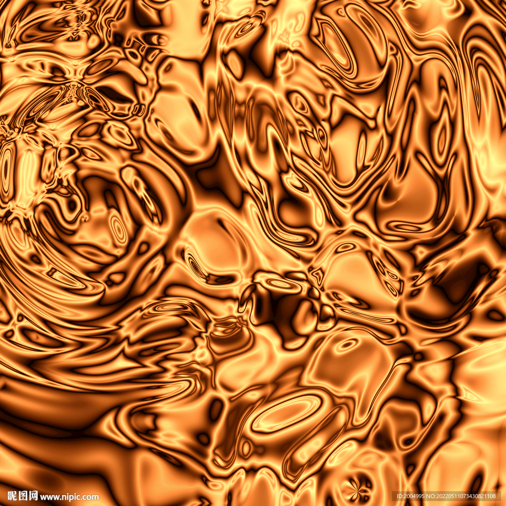 金色流动抽象底纹