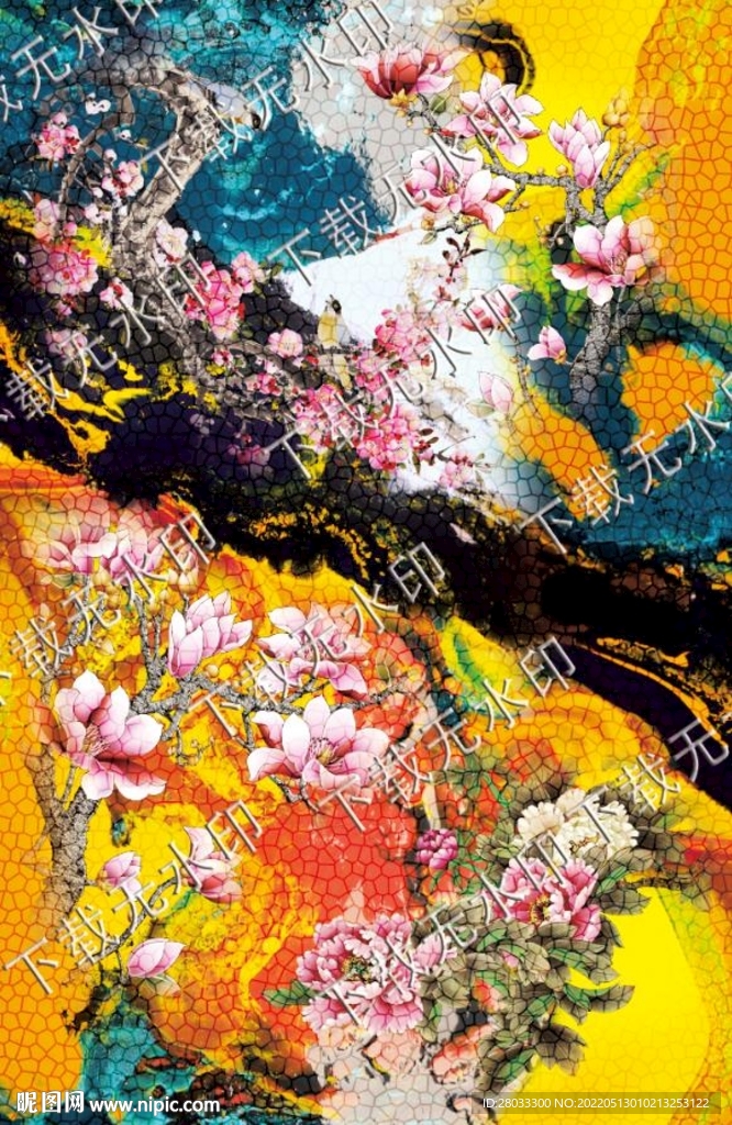 手繪花