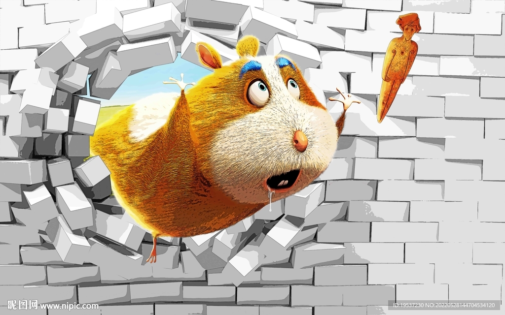 3D卡通背景墻