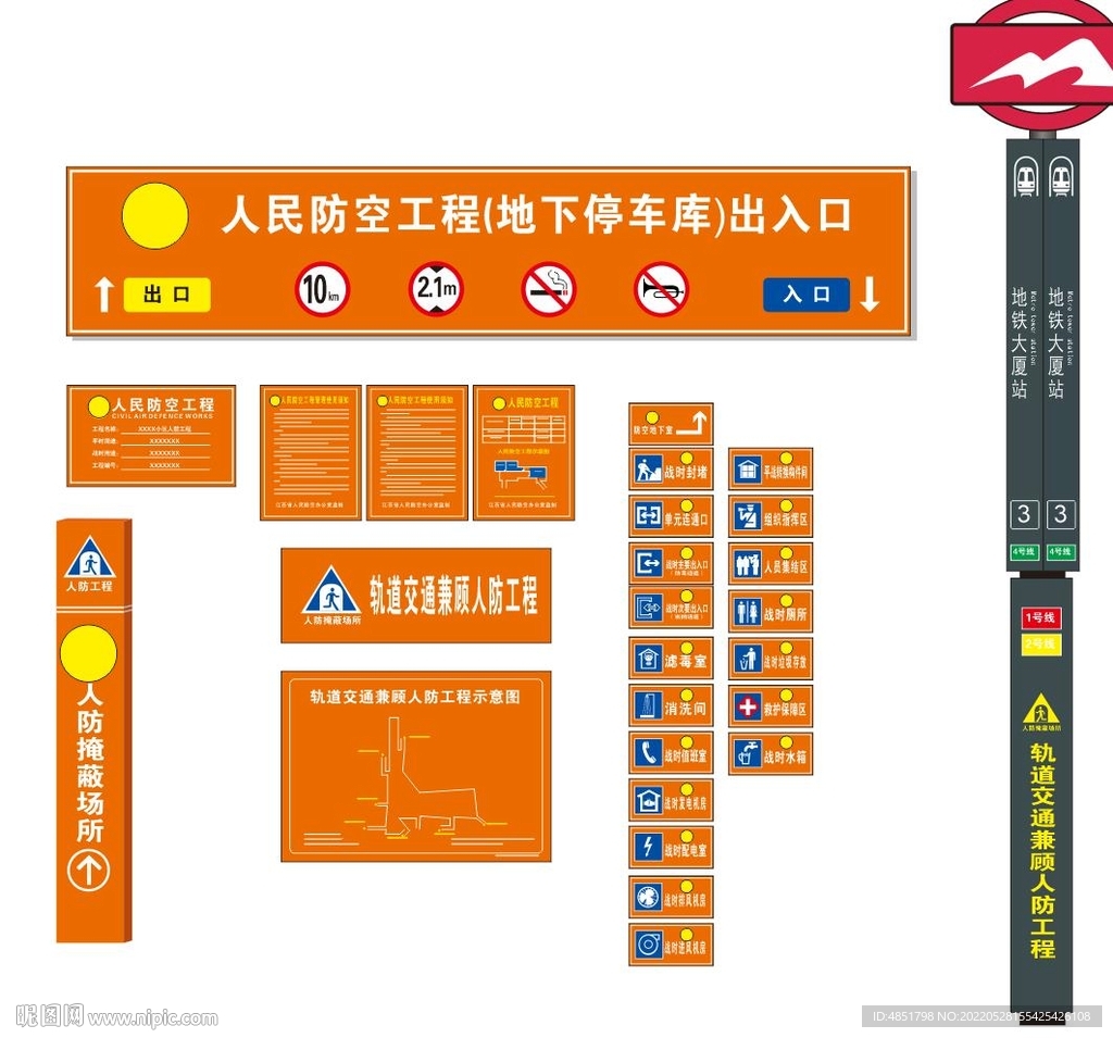 人防標(biāo)識牌